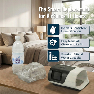 Cámara de <span class=keywords><strong>Agua</strong></span> de Repuesto S11 para Humidificador CPAP, Plástico de Grado Alimenticio Libre de BPA, Tanque de <span class=keywords><strong>Agua</strong></span> Duradero a Prueba de Fugas, Fácil de Limpiar, para <span class=keywords><strong>Apnea</strong></span> del Sueño - Product Image 6