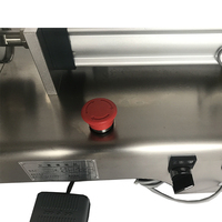 Machine de remplissage semi-automatique pneumatique à piston en acier inoxydable pour liquides, pâtes, crèmes, miel et shampoing avec pédale
