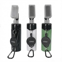 Brosse de nettoyage de clubs de golf de haute qualité, étanche, avec bouteille d'eau à pression, mousqueton rétractable et outil de nettoyage des rainures