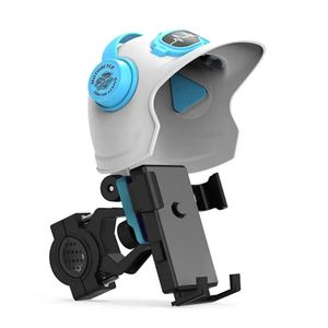 Mini <span class=keywords><strong>casque</strong></span> de suivi intelligent avec pare-soleil vélo/moto support de montage de téléphone étanche support de téléphone boîte paquet inclus - Product Image 2