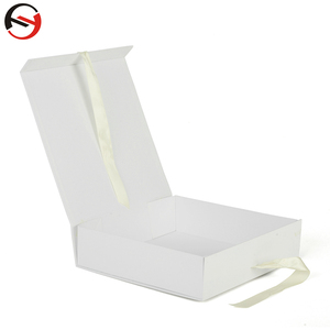 Luxury Custom Paper White Ribbon Gift Box With Lid For Tea Set Package Box - Product Image 2