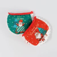 Ensemble de costumes de Noël pour chat Zoyi, bavoir double face pour chat, chapeau décoratif de Noël, écharpe assortie mignonne pour chien