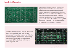 ป้ายดิจิทัลกลางแจ้ง P2.5 และจอแสดงผล LED ขนาด 320x160 มม. โมดูล LED SMD1415 - Product Image 5