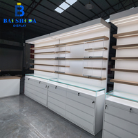 Vitrine d'exposition de lunettes moderne, écologique, durable, recyclable, étanche, avec éclairage LED pour les magasins de vente au détail d'optique