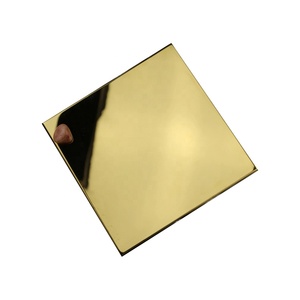 Oro metallizzato colore decorativo <span class=keywords><strong>Ss</strong></span> 8K specchio 430 201 304 304L 316L 1.0mm di spessore lamiera di acciaio inossidabile - Product Image 2