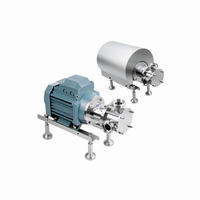 Pompe de transfert alimentaire à basse pression pour grosses particules série RX, fonction auto-amorçante, impeller flexible, certifiée CE, OEM 316L