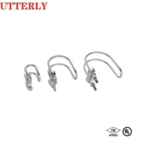 FM UL Collier de suspension pour tuyau en U de sprinkler, collier de fixation rapide pour conduit pivotant / collier de renforcement antichoc pour montante, pour la protection incendie des conduites