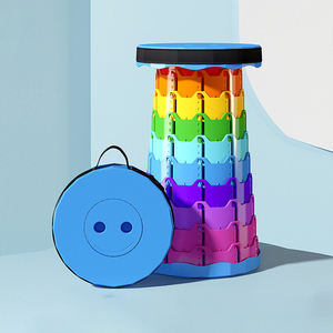 Tabourets pliables et rétractables professionnels pour la production, le camping, la pêche, le jardin, chaise d'extérieur pliable et rétractable en plastique - Product Image 2