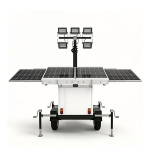 Torre di Illuminazione a Energia Solare con Quattro Pannelli Solari da 450W, Illuminazione 24 Ore - Product Image 2