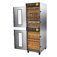 Heavybao Dubbele Deur Ontwerp RVS Commerciële RVS Voedsel Dehydrator Fruitdroger Machine Met 32 Bakken