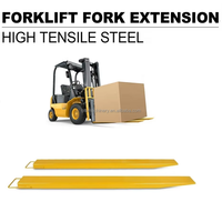 Extensions de fourches de chariot élévateur BTB de qualité professionnelle, 96 pouces, en acier au carbone Q235, capacité de 6 tonnes pour conteneurs volumineux, centre de distribution