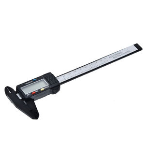 नई आगमन 150mm 6 इंच एलसीडी डिजिटल इलेक्ट्रॉनिक कार्बन फाइबर Vernier कैलिपर गेज माइक्रोमीटर मापने उपकरण - Product Image 5