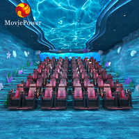 Simulateur de cinéma 5D personnalisable en usine avec sièges en fibre de verre, son 5.1, usage commercial, plus de 100 films gratuits - En promotion