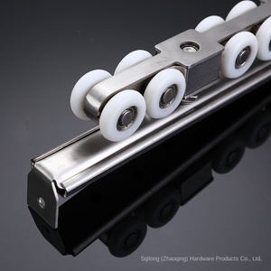 Hiện đại bền thép không gỉ cửa trượt phần cứng với các thành phần bằng gỗ cho nhà để xe và khách sạn sử dụng 2 năm bảo hành - Product Image 4