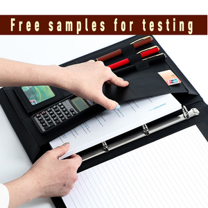 Nhà máy cung cấp giá thấp tùy chỉnh danh mục đầu tư 2026 danh mục đầu tư trường hợp A4 PU Kinh Doanh tập tin thư mục với nam châm khóa - Product Image 4