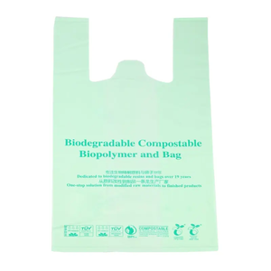 Sacs en T-shirt de qualité supérieure avec soufflet de fond renforcé et poignées souples pour le shopping en boutique - Product Image 1