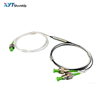 Filter DWDM TFF 3 Port 50GHz XYT Konektor LC Serat Optik Mode Tunggal Paket Tabung Baja Struktur 1*1 / 1*2