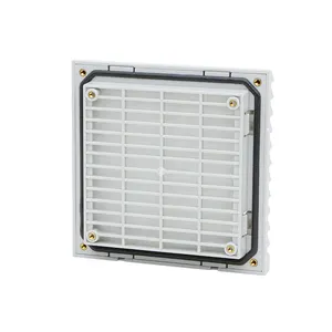 SALZER-filtro de polvo de ZL-803 para ventilador axial, filtro de ventilador de aire de ventilación ABS IP54, color 7035, 7032