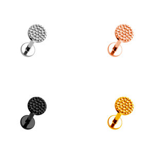 Vente en gros de bijoux corporels simples, <span class=keywords><strong>piercing</strong></span> pour les lèvres, labret 16G, forme ronde, <span class=keywords><strong>piercing</strong></span> pour le cartilage de l'oreille, hélix - Product Image 6