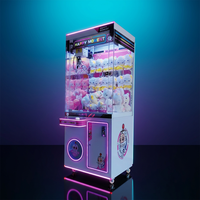 Machine à griffes en métal personnalisée AMA Amusement, à monnayeur, pour parcs intérieurs, jeu de récompenses, version anglaise