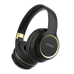 Suara Stereo Hifi Over Ear earphone musik Headband headphone lipat Headset Bluetooth nirkabel murah dengan kualitas tinggi