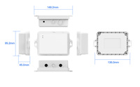 Boîtier en plastique étanche IOT boîtier de jonction mural boîtier d'instruments électroniques