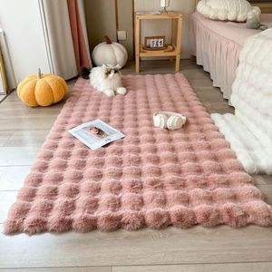 Trong nhà trang trí nội thất phòng khách hiện đại sàn khu vực ném mềm xù xì lông thỏ cắt 6x9 8x10 3D giả lông thảm thảm - Product Image 2