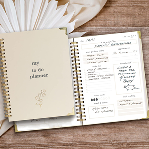 Cuaderno de Cuero A5 con Impresión Personalizada, Diario para Organizar tus Tareas Fácilmente, Planificador Elegante Sin Fecha para Mujer - Product Image 2