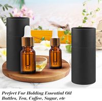 Boîte à parfum cylindrique en papier kraft haut de gamme biodégradable avec tailles personnalisables pour l'emballage cosmétique, les huiles essentielles et les soins de la peau