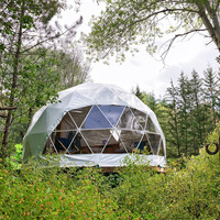 Chambres d'hôtel modulaires préfabriquées Toppeak, maison igloo de jardin, tente dôme géodésique 6m 7m 8m, quatre saisons, PVC double face enduit au couteau