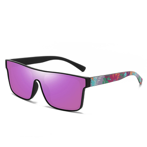 Gafas de Sol Deportivas Polarizadas de una Pieza con Diseño de Templo, Venta al por Mayor, Gafas de Sol de Moda con Protección UV400 para Hombre - Product Image 3