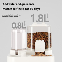 Distributeur automatique de nourriture et d'eau pour chat et chien, gamelle et bouteille d'eau pour animaux de compagnie