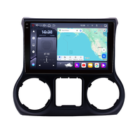 Autoradio Android 15 Octa Core avec USB, Wi-Fi, Bluetooth, GPS et système de navigation pour JEEP Wrangler 2011-2017 4G LTE