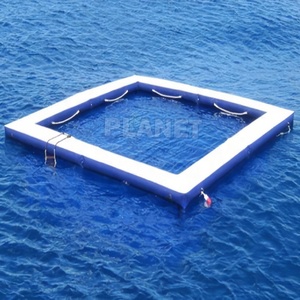 Yate inflable grande plegable y portátil, <span class=keywords><strong>piscina</strong></span> flotante con Red antimedusas - Product Image 1