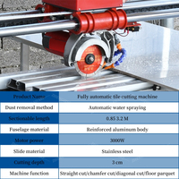 Vente chaude nouvelle découpeuse de carreaux de porcelaine usage domestique machine de découpe de carreaux humides de granit de marbre pour carreaux de coupe de 1200mm