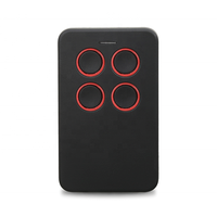 Control Remoto Inalámbrico Universal RF 433MHz con Carcasa de Plástico para Sistemas de Alarma de Seguridad y Control de Sirenas Industriales