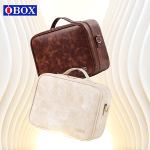 Sac de toilette OBOX avec miroir HD 3 couleurs pour les artistes des ongles, organiseur de rangement pratique pour les visites de clients - Product Image 5