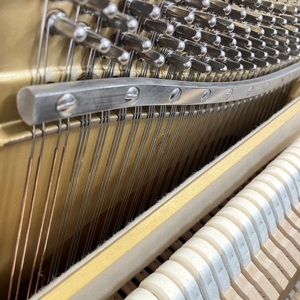 Piano Vertical YAMAHA <span class=keywords><strong>YUS</strong></span> Vintage Hecho en Japón, con Poste Trasero en Forma de X, Tapa de Abeto Sólido - Product Image 5