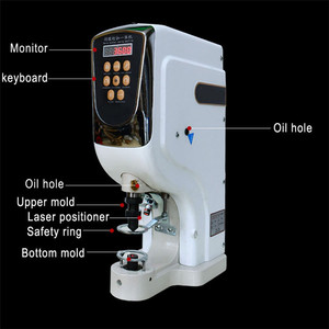 Machine à riveter les boutons-pression servo commerciale, machine semi-automatique de fixation d'œillets pour chaussures en toile et tissus - Product Image 3