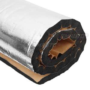 5/10 pièces 50x30cm 10mm Tapis d'isolation phonique et thermique en feuille d'aluminium pour voiture, isolation acoustique et anti-vibrations pour capot - Product Image 5