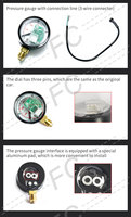 Manomètre de pression GNV CNG 201c-5v 12v, capteur de pression de gaz CNG, manomètre à double carburant