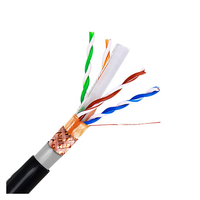 Cable de Red para Exteriores CAT6 SFTP de Cobre Sólido, Revestimiento de PVC, 305 m, para Comunicación