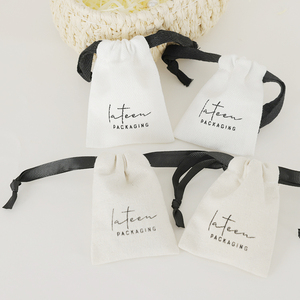 Wholesale Custom Fashion Portable Reusable Jewelry Packaging Linen <b>Dust</b> <b>Bag</b> Drawstring Pouch - Product Image 2