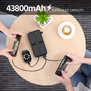 De alta capacidad <span class=keywords><strong>Cargador</strong></span> Solar 5V 2A Powerbank 30000Mah para teléfono inteligente - Product Image 2