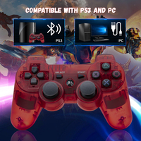 Manette sans fil Bluetooth 6 axes à double vibration pour PS3 Slim/Pro et mobile – Contrôleur Mando Manatte