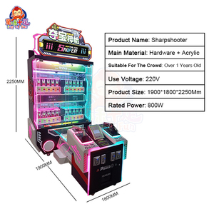 2023 đôi Súng Sim Trò chơi bắn súng ghi bàn sắt tấm giải thưởng Máy trò chơi tiền xu máy cho trung tâm trò chơi - Product Image 5
