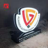 Kexian Enseigne de comptoir personnalisée affichage du logo LED sur table affichage LED de marque support de lettres en acrylique