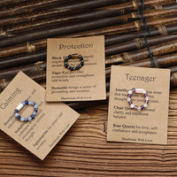 Hot Selling Stone Elastic Ring Hand gefertigter Amethyst Sodalith Weiße Kristalls äule Bunter Perlen ring