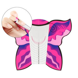 Rosalind gros <span class=keywords><strong>Nail</strong></span> Art outils 100 pcs/lot longue acrylique Extension papier plateau ongles Extension forme pour ongles étendre - Product Image 1