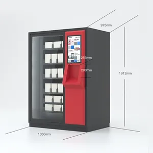 Große Kapazität 24 Stunden Self Service Store Benutzer definierter kommerzieller Verkauf Automatischer Touchscreen Top Up Popmart Verkaufs automat